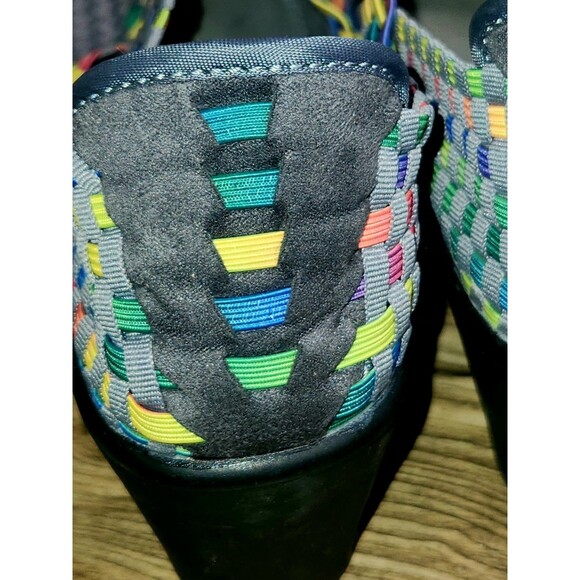 Steve Madden Brynn Peep-toe Wedge Mary Jane Sandal multi-color Women's Sz 8.5 - Picture 15 of 16